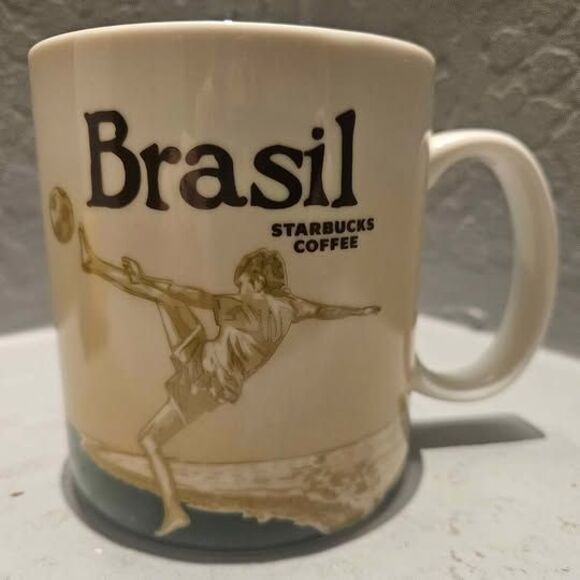 Starbucks 2011 Global Icon Series Brasil Coffee Cup Coffee Mug - Picture 1 of 5